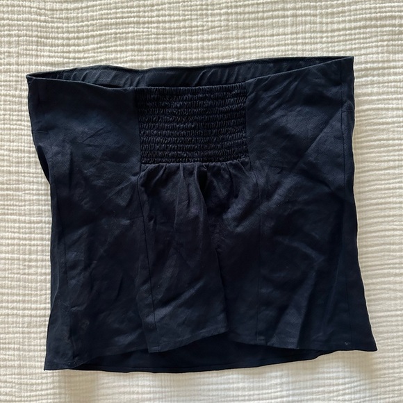 Quince Navy Linen Tubetop Garment - Picture 3 of 4